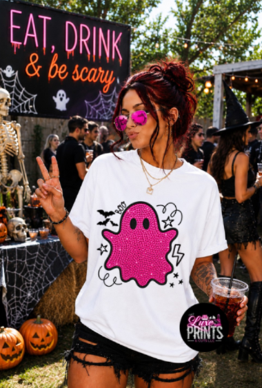 Cute Hot Pink Ghost