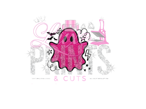 Hot Pink Cute Ghost (Transfer Only)