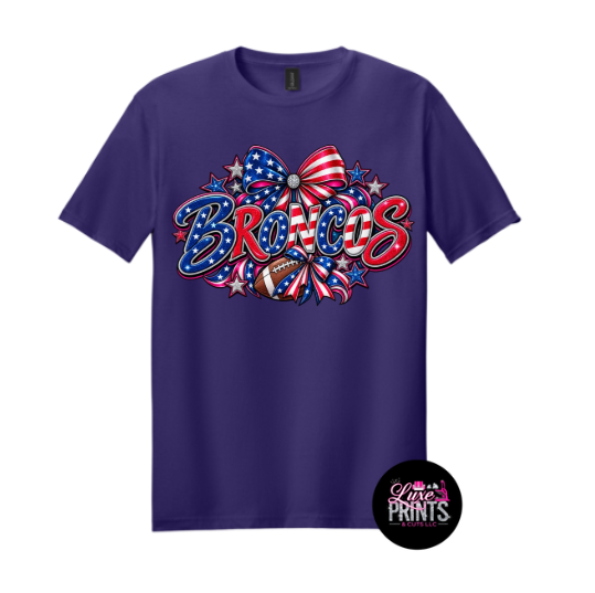Patriotic Bronco Bow