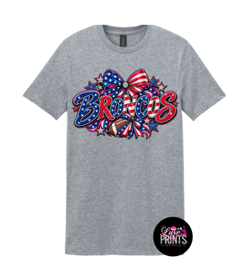 Patriotic Bronco Bow