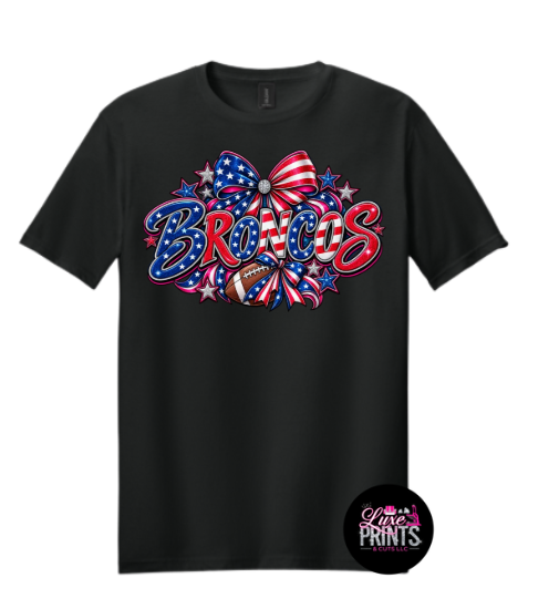 Patriotic Bronco Bow