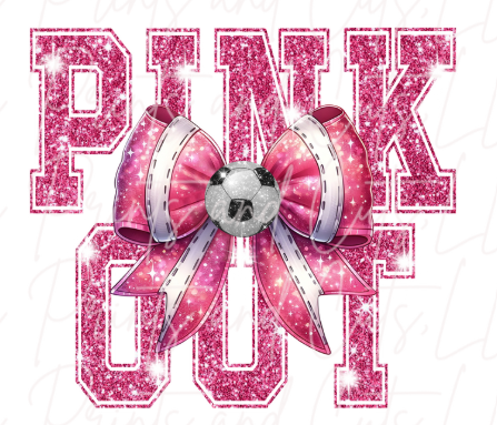 Pink Bow Soccer (TRANSFER ONLY)