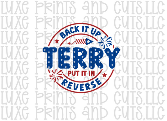 Back it up Terry (TRANSFER ONLY)