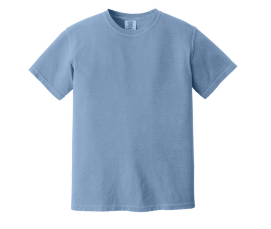 Washed Denim Blue Comfort Color Shirt