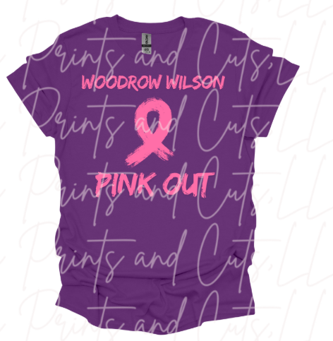 Woodrow Wilson Pink Out Distressed