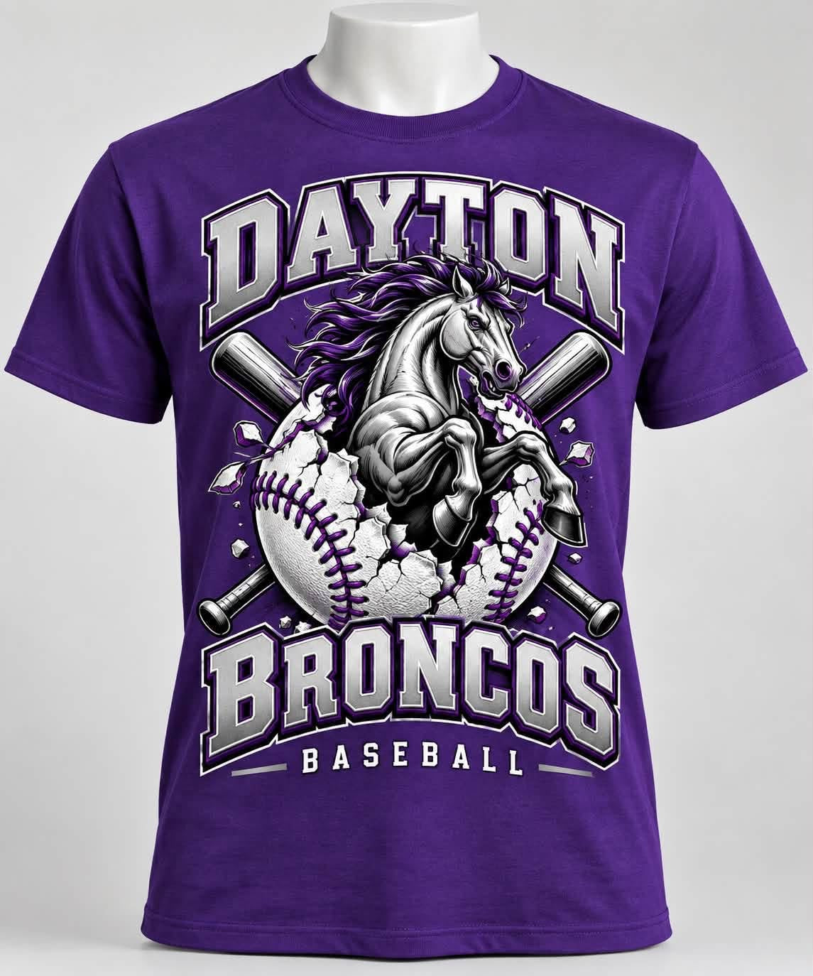Dayton Broncos Baseball – Breakthrough Horse shirt mockup