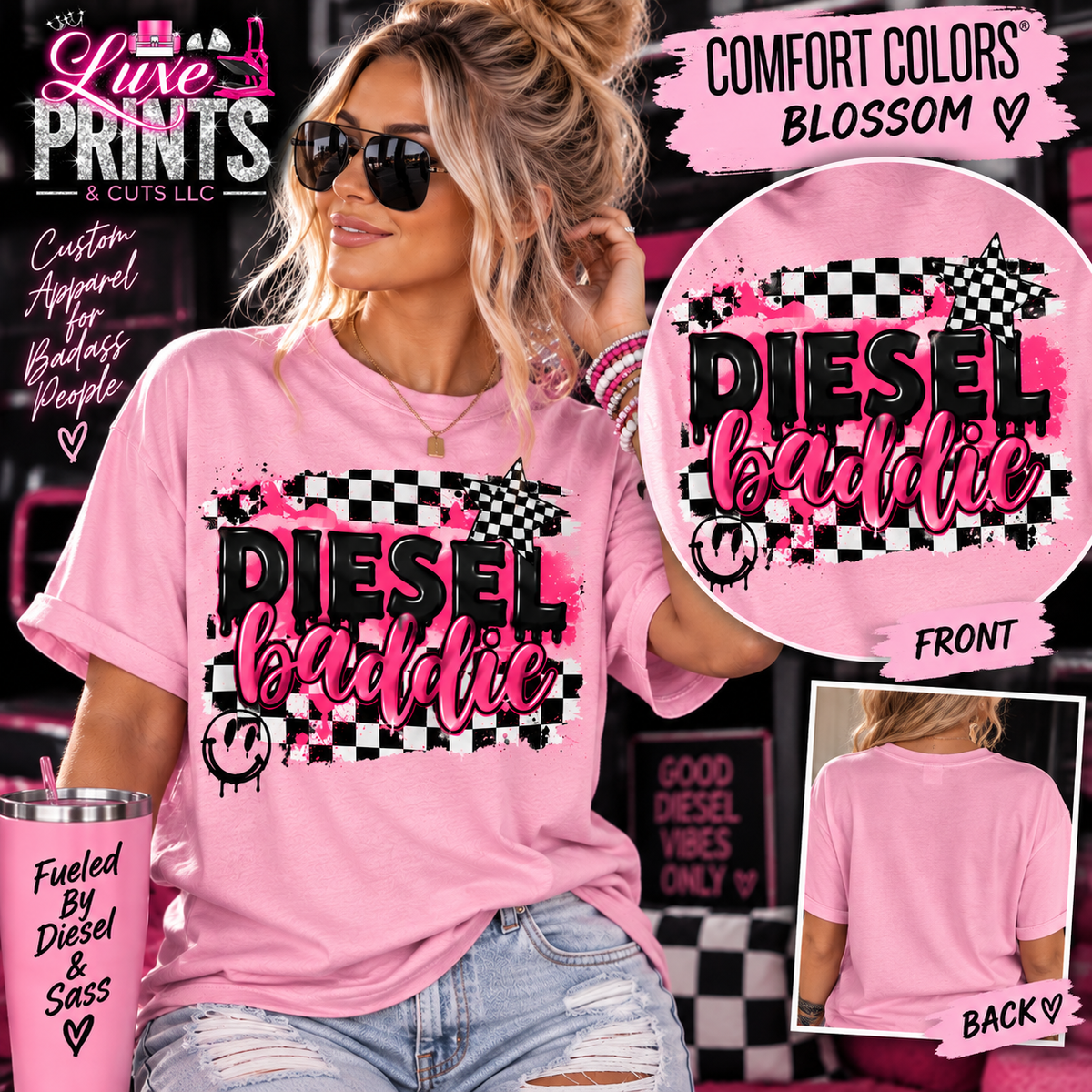 Diesel Baddie Comfort Colors Blossom