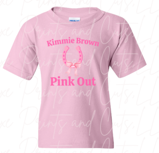 Kimmie Brown Pink Out Horseshoe