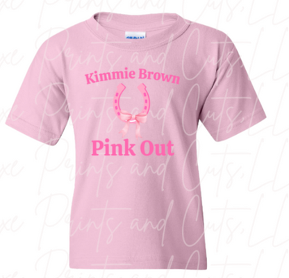 Kimmie Brown Pink Out Horseshoe