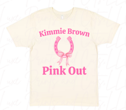 Kimmie Brown Pink Out Horseshoe