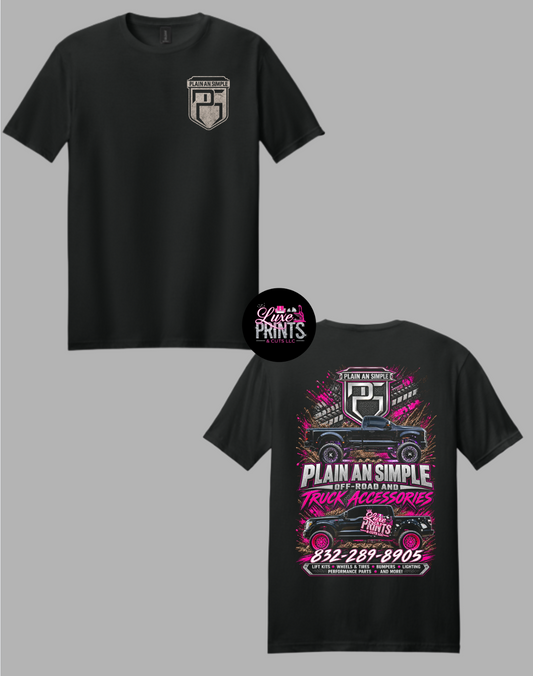 Blackout Pink Truck
