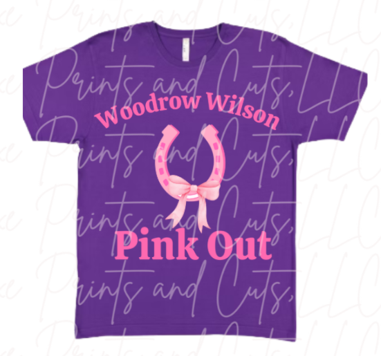 Woodrow Wilson Pink Out Horseshoe