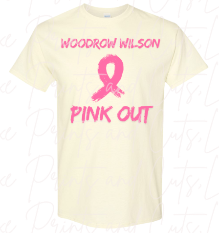 Woodrow Wilson Pink Out Distressed